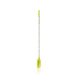 BEAUTISCOOP Crisp White/Green Single Dual-Scoop Beauty Tool (8'' Single, White/Green)
