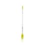 BEAUTISCOOP Crisp White/Green Single Dual-Scoop Beauty Tool (8'' Single, White/Green)