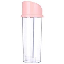 UPKOCH Clear Plastic Spice Jars Buckle Type Food Storage Containers Transparent Seasoning Box Kitchen Storage Bottles Jar with Automatic Cap (Pink)