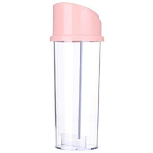UPKOCH Clear Plastic Spice Jars Buckle Type Food Storage Containers Transparent Seasoning Box Kitchen Storage Bottles Jar with Automatic Cap (Pink)