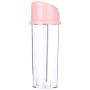 BESTONZON Creative Spice Jar Plastic Seasoning Box Transparent Buckle Type Spice Storage Container Kitchen Storage Bottle Jar with Automatic Cap (Pink)