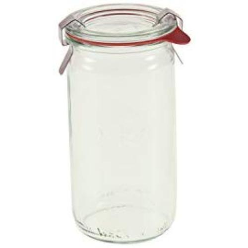 Weck 975 1/4L Cylindrical Jar Set of Six - 11.5 Ounce