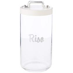 Italo Ottinetti Glass Storage Jars with Hermetic Lid White 1.5 Litre Ri, one Size