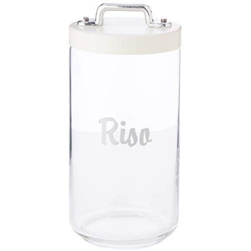 Italo Ottinetti Glass Storage Jars with Hermetic Lid White 1.5 Litre Ri, one Size