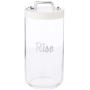 Italo Ottinetti Glass Storage Jars with Hermetic Lid White 1.5 Litre Ri, one Size