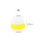 3PCS 20ml/0.7oz Round Squeezable Silicone Empty Soft Bottle Refillable Travel Sample Packing Container Storage Pot Jar Vial Dispenser for Lotion Face Cream (Random)