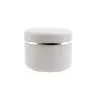 6PCS Leere Weiße Jar Lotion Behälter Kunststoffbehälter mit Innenauskleidung und Kuppeldeckeln, Wiederbefüllbare Make-up Kosmetik Behälter für Scrubs Öle Salben Cremes Lippenbalsam Lotionen 8 Oz (250ml)