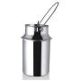 King International 100% Stainless Steel Milk Storage Can Milk Canister Doli | Dolu | Dolchi Milk Bucket Gallon Milker - 1.5 liter with Lid- Ideal For Storing and Transporting Liquid