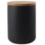 260 ML/800 ML Sealed Ceramic Storage Jar For Spices Tank Container For Eating With Lid Coffee Tea Coffee Sugar Kitchen Bottle,black 260ml