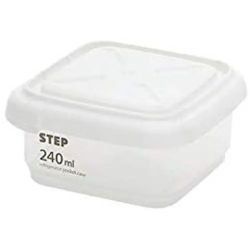Plastik Lebensmittelbehälter mit Dichtung, Küchen-Lagerbox, transparente Lebensmittelbehälter, Gläser, Behälter, 240 ml
