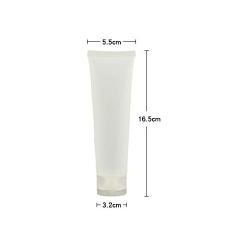 20PCS Clear Empty Refillable Plastic Soft Tubes Squeezable Bottle Packing Cosmetic Sample Container Jars Storage Holder For Facial Cleaner Shampoo Shower Gel Body Lotion Hand Cream 100ml/3.4oz