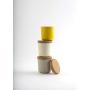 Biobu [by Ekobo] Storage Box, Lemon, 14,5 x 14,5 x 16,4 cm