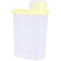 Plastic Separated Kitchen Food Cereal Grain Bean Rice Storage Container Box Storage HP yellow