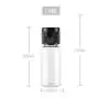FLASQUES TRANSPARENTES 20PCS 15ml 0.5oz Récipients en Plastique pour Échantillons, Crèmes, Savons, Émulsions, avec Bouchon Noir FLASQUES TRANSPARENTES 20PCS 15ml 0.5oz Récipients en Plastique pour Échantillons, Crèmes, Savons, Émulsions, avec Bouchon Noir