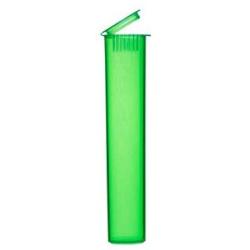 True Aroma, Blunt Tube, Green Waterproof Airtight Smell Proof Stash Box Odor Sealing Container Prescription Vial Bottle with Child Resistant Squeeze Top Cap pack of 10