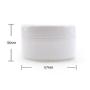 6PCS 100ml 3.5oz Empty Plastic Face Cream Eye Shadow Jar Container Pot Lip Balm Lotion Sample Cosmetic Jars Bottle Case Holder With Inner Pad For Storage Make Up (Yellow)