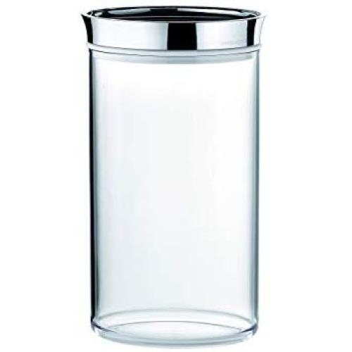 Guzzini GU-2741.19-16 Look Storage Jar, 33-1/2-Ounce, Chrome