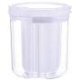 Grain Canister Food Sealed Storage Container Clear Plastic Glass Jar Compatible For Loose Tea Coffee Bean Sugar Salt 1100/700ml,4 Grid Plastic S