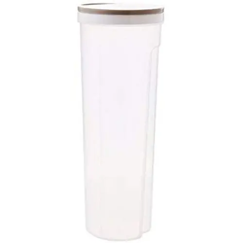 Kitchen Food Storage Jar Airtight Food Storage Kitchen Glass Jar Moisture-Proof Home Multi-Purpose Jam Bottle Cruet Noodle Box Plastic Storage Box (Color : Khaki)