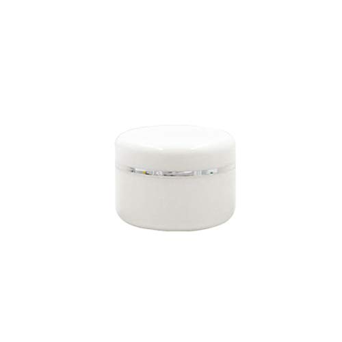 Portable Refillable Empty Cosmetic Jars Lotion Travel Container with Lids BPA-Free Plastic Face Cream Makeup Jars, 20g