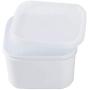 Cngstar pp Food Storage Containers Airtight Lids Microwave Oven Freezer Steam Release Reusable Rectangle Containers Square （size 2）