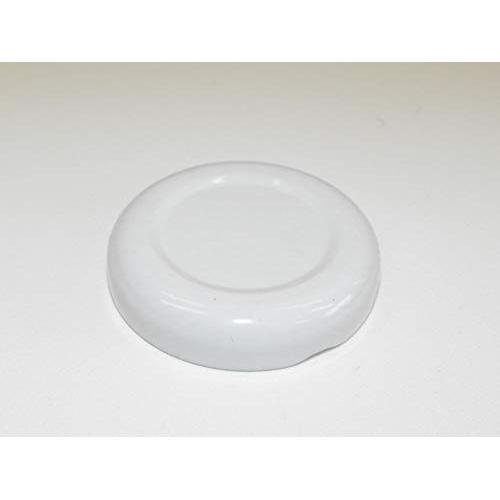 1 New 1 1/2" White Glass Jar Metal Lid Food Grade Rubber Seal Baby Food Replacement Top