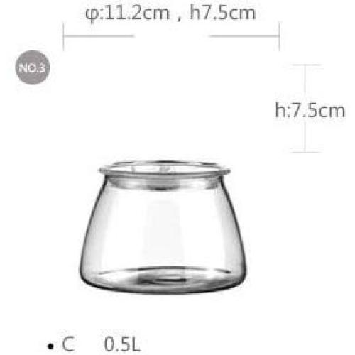 Glass Food Storage Containers With Locking Lids - Europe Brief tempered glass storage bottles jars transparent kitchen canister storage containers tea dried fruit Sizes glass jar