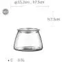 Glas Lebensmittelbehälter mit Verschluss - Europa Brief Geätztes Glasbehälter, transparente Küchen-Behälter, Glasbehälter für Tee und Trockenfrüchte Größen Glasbehälter