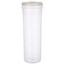 HOMELUNY Set of 4 Kitchen Clear Plastic Storage Container Food Storage Jars Cereal Containers for Storage Airtight Jars for Candy, Cookie, Rice, Sugar,Flour,Snacks Keeping Food Dry & Fresh green