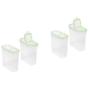 World Kitchen Snapware 15.3 Cup Slim Rectangle Airtight Food Storage Container w/ Fliptop Lid - Clear- Set of 4