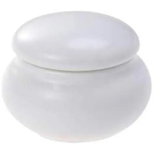 BESTONZON Mini Ceramics Cream Rouge Storage Tank Portable Travel Makeup Sealed Bottle White BESTONZON Mini Ceramics Cream Rouge Storage Tank Portable Travel Makeup Sealed Bottle White