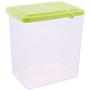 Kitchen Food Storage Jar Airtight Food Storage Kitchen Glass Jar Moisture-Proof Home Multi-Purpose Jam Bottle Cruet Storage Tank Plastic Transparent Cover With Whole Grains, 2L Green