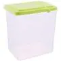 Kitchen Food Storage Jar Airtight Food Storage Kitchen Glass Jar Moisture-Proof Home Multi-Purpose Jam Bottle Cruet Storage Tank Plastic Transparent Cover With Whole Grains, 2L Green