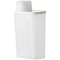 HOMELUNY Set of 4 Cereal Airtight Jars Home Storage Containers Kitchen Storage Jars Large Food Plastic Jars White for Candy, Cookie, Rice, Sugar,Flour,Snacks Keeping Food Dry & Fresh