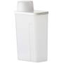 HOMELUNY Set of 4 Cereal Airtight Jars Home Storage Containers Kitchen Storage Jars Large Food Plastic Jars White for Candy, Cookie, Rice, Sugar,Flour,Snacks Keeping Food Dry & Fresh