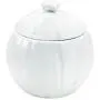 Conteneur de rangement pour salle de bain avec couvercle, pot en céramique en coton blanc pur (Vendu en lot de 24) Conteneur de rangement pour salle de bain avec couvercle, pot en céramique en coton blanc pur (Vendu en lot de 24)
