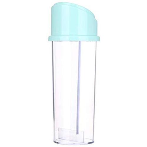UPKOCH Clear Plastic Spice Jars Buckle Type Food Storage Containers Transparent Seasoning Box Kitchen Storage Bottles Jar with Automatic Cap (Green)