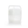 VANTOBEST 6 Pcs 3.4Oz (100ML) Transparent Empty Refillable Container Plastic Bottle Storage Jars Pot Case with Dome Lids and Inner Pad for Face Cream Eye Shadow Lip Balm Lotion Cosmetic