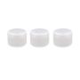 3PCS 100ML / 100G 3.4oz Refillable Empty Plastic Make-up Cosmetic Jars Face Cream Eye Shadow Lip Balm Lotion Sample Storage Container Pot Bottle Case Holder With Screw Cap (Clear)