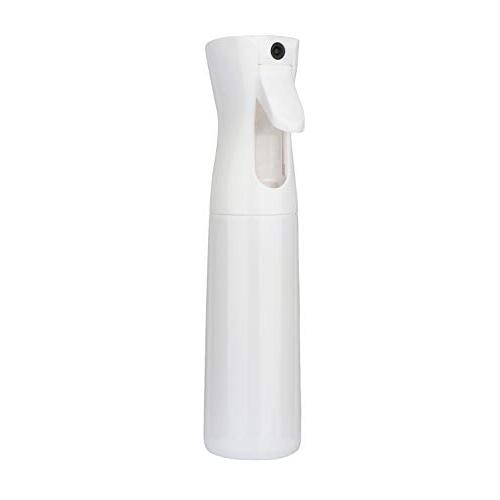 Yebeauty Mister Spray Bottle for Hair, Empty Plastic Fine Mist Spray Bottles Continuous Spray Bottle 360 Misting Stylist Sprayers for Cleaning Gardening,300ml/10oz (White)