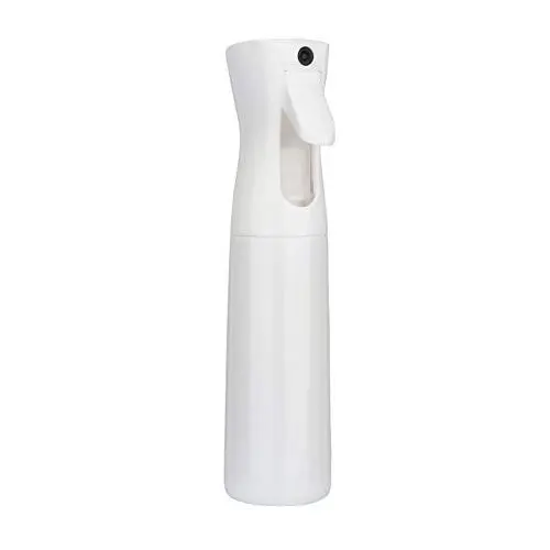 Yebeauty Mister Spray Bottle for Hair, Empty Plastic Fine Mist Spray Bottles Continuous Spray Bottle 360 Misting Stylist Sprayers for Cleaning Gardening,300ml/10oz (White)