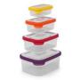 Joseph Joseph 81010 Nest Storage Plastic Food Storage Containers Set with Lids Airtight Microwave Safe, 8-Piece