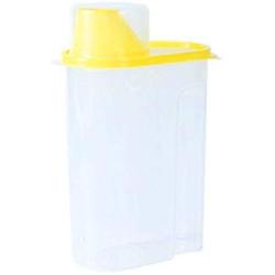 Kitchen Food Storage Jar Airtight Food Storage Kitchen Glass Jar Moisture-Proof Home Multi-Purpose Jam Bottle Cruet Storage Tank Plastic, Yellow 2.5L