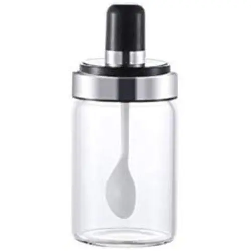 Mini Spice Jars Kitchen storage box sealed seasoning jar with spoon stainless steel seasoning pot Mini Spice Jars Kitchen storage box sealed seasoning jar with spoon stainless steel seasoning pot
