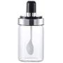 Mini Spice Jars Kitchen storage box sealed seasoning jar with spoon stainless steel seasoning pot