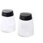 4pcs/set Double Lid Pepper Spice Shaker Glass Salt Seasoning Can Kitchen Cruet Condiment Bottle Sugar Seal Jar Container,Black 2pcs 4pcs/set Double Lid Pepper Spice Shaker Glass Salt Seasoning Can Kitchen Cruet Condiment Bottle Sugar Seal Jar Container,Black 2pcs