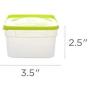 Arrow Reusable Plastic Storage Container Set, 10 Pack, 1 Pint/16 Ounce Each ? Food, Meal Prep, Leftovers ? Freeze, Store, Reheat - Clear Container Set With Lids ? BPA-Free, Dishwasher/Microwave Safe