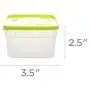 Arrow Mehrfache Kunststoff-Aufbewahrungsbehälter Set, 10er Pack, 1 Pint/16 Unzen, ideal für Lebensmittel, Meal Prep, Reste, Gefrieren, Lagern, Erwärmen – Klare Behälter mit Deckeln, BPA-frei, Geschirrspüler- und Mikrowellengeeignet