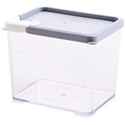 Kitchen Food Storage Jar Airtight Food Storage Kitchen Glass Jar Moisture-Proof Home Multi-Purpose Jam Bottle Cruet Plastic Biscuit Storage Box Storage Tank (Color : Gray 530ml)