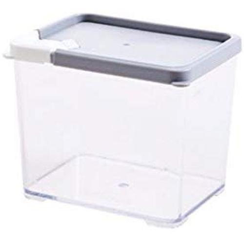 Kitchen Food Storage Jar Airtight Food Storage Kitchen Glass Jar Moisture-Proof Home Multi-Purpose Jam Bottle Cruet Plastic Biscuit Storage Box Storage Tank (Color : Gray 530ml)